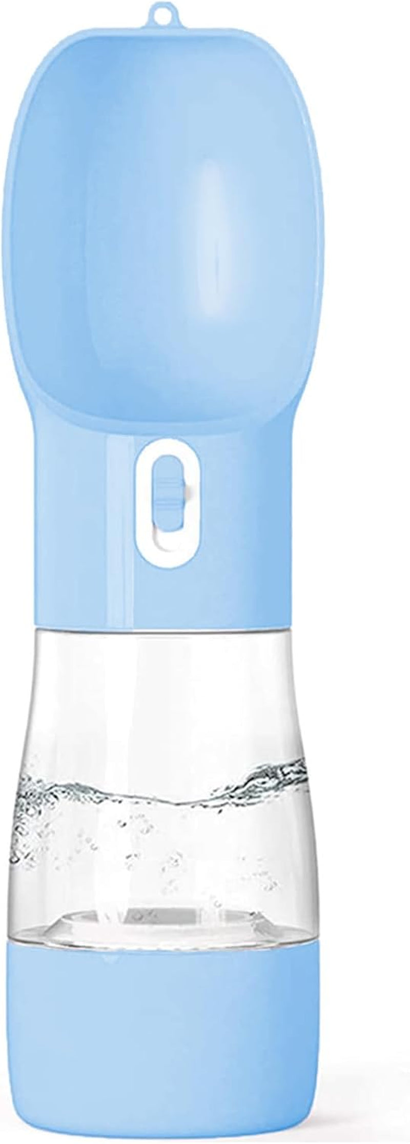 Portable Dog Water Bottle with Food Storage Container, Dishwasher Safe - Blue
